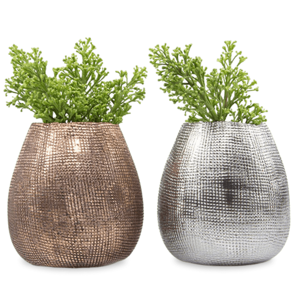 Mesh Ceramic Planter Pot - Chive UK