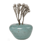 Nova Glass Flower Vase - Chive UK