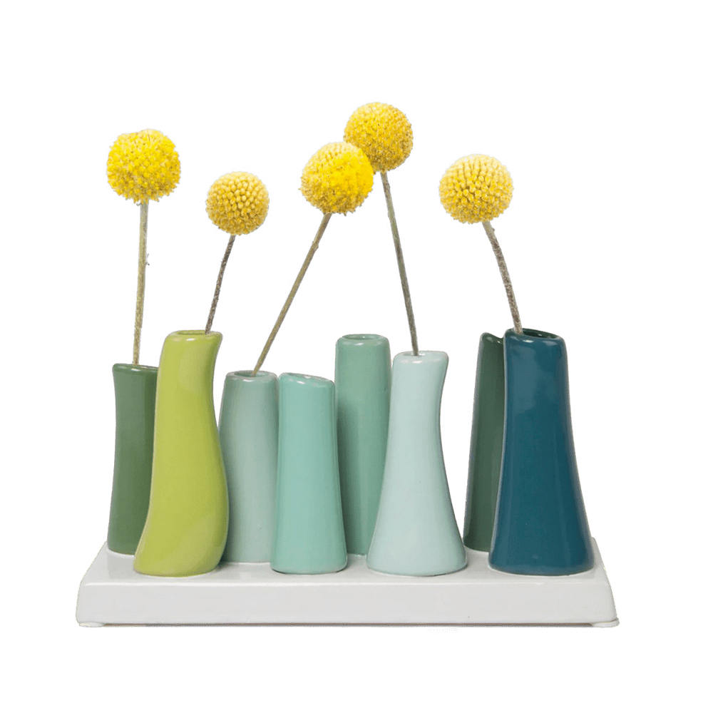 Pooley Modern Bud Vase For Flowers - Chive UK