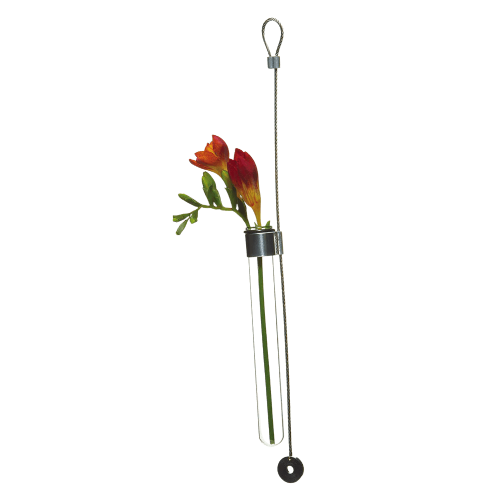 Hanging Airplane Cable & Glass Flower Vase - Chive UK