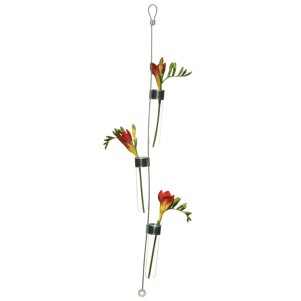 Hanging Airplane Cable & Glass Flower Vase - Chive UK