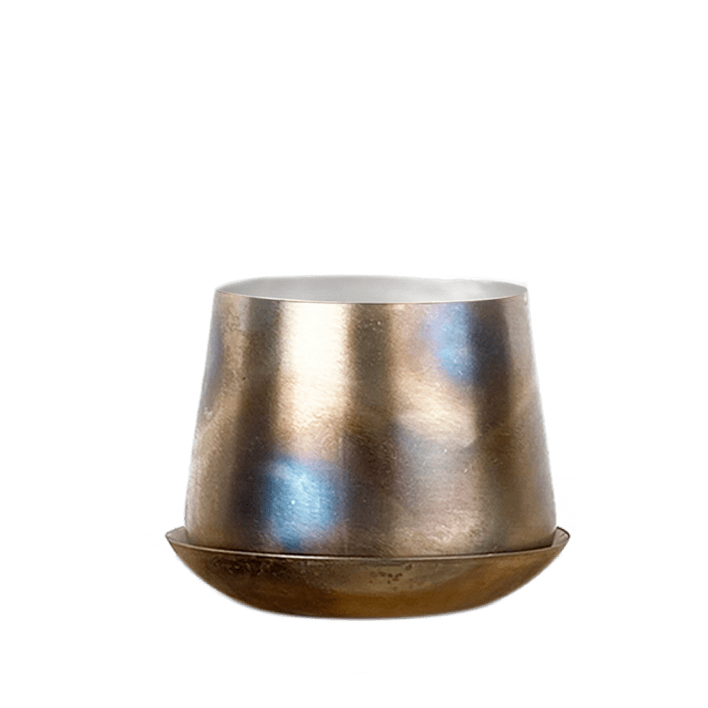 Joe Metal Pot With Drainage Hole - Chive UK