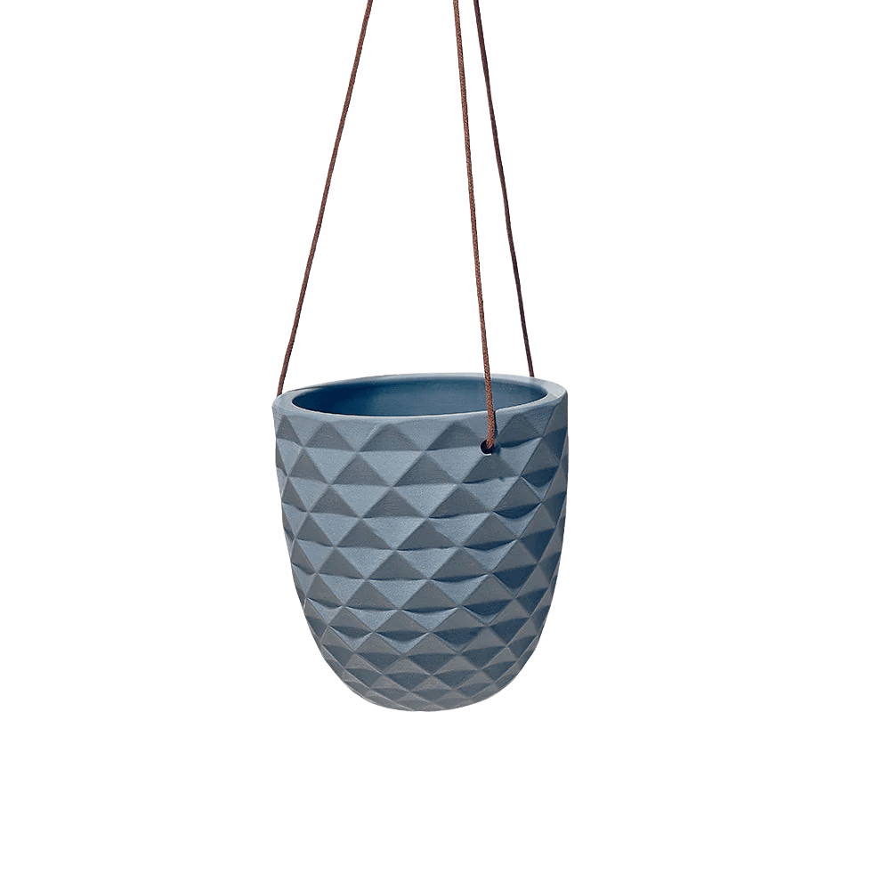 Thimble Porcelain Modern Hanging Planter - Chive UK