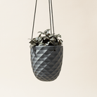 Thimble Porcelain Modern Hanging Planter - Chive UK