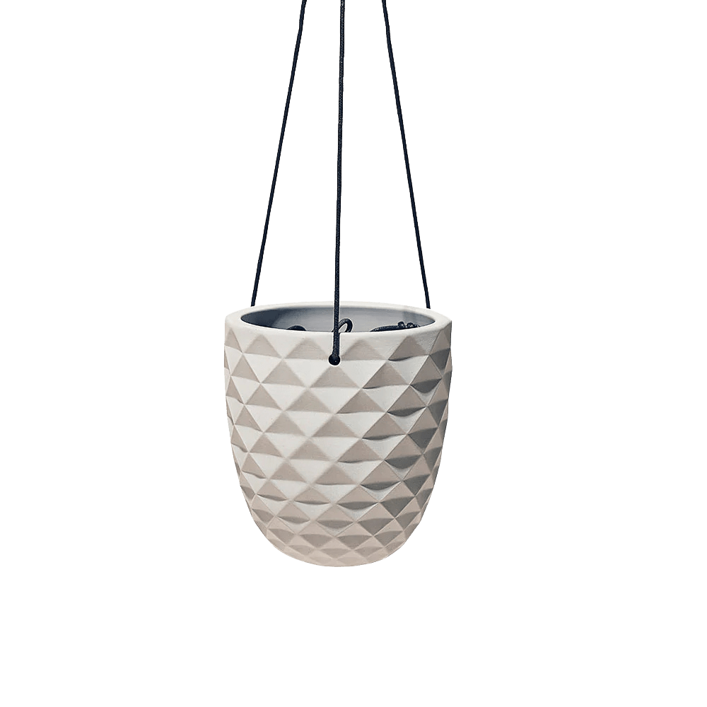 Thimble Porcelain Modern Hanging Planter - Chive UK