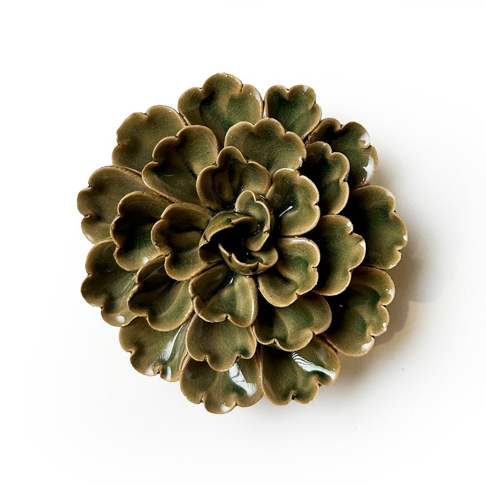 Ceramic Flowers With Keyhole For Hanging On Walls Collection 8 - 1 - Chive UK